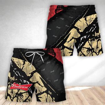 Halftone Budweiser Swim Trunks | Newhawaiianshirts CA