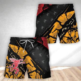 Halftone Fire Ball Swim Trunks | Newhawaiianshirts AU