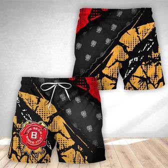 Halftone Jim Beam Swim Trunks | Newhawaiianshirts DE