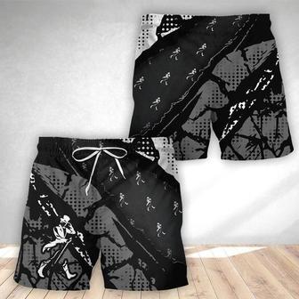 Halftone Johnnie Walker Swim Trunks | Newhawaiianshirts AU