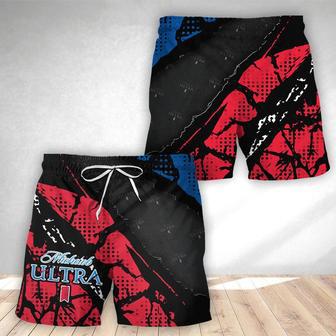 Halftone Michelob Ultra Swim Trunks | Newhawaiianshirts DE