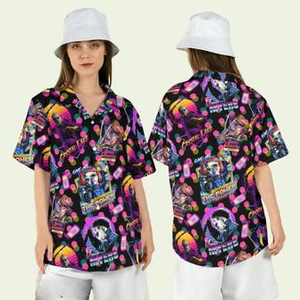 Halloween Horror Movies Neon Colors Horror Character Hawaiian Shirt | Newhawaiianshirts AU