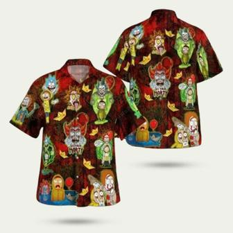 Halloween Rick And Morty Hawaiian Shirt | Newhawaiianshirts UK