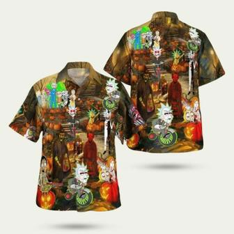 Halloween Rick And Morty Summer Holiday Rip Hawaiian Shirt | Newhawaiianshirts DE