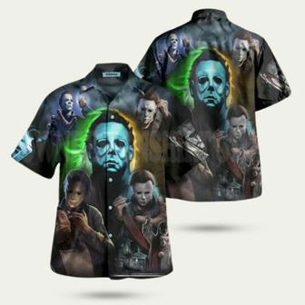 Halloween This Is My Happy Face For You All Michael Myers Hawaiian Shirt | Newhawaiianshirts UK