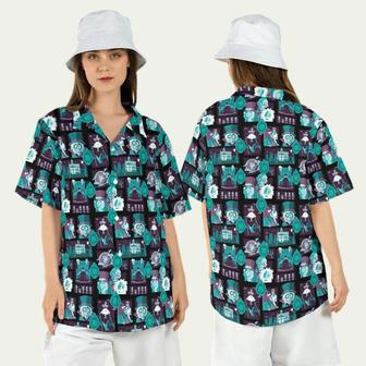 Hatbox Ghost Haunted Mansion Halloween Hawaiian Shirt | Newhawaiianshirts AU