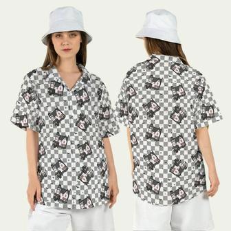 Haunted Mansion Checkered Haunted House Halloween Hawaiian Shirt | Newhawaiianshirts UK