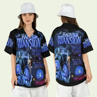 Haunted Mansion Grim Grinning Ghosts Disneyland Halloween Hawaiian Shirt | Newhawaiianshirts UK