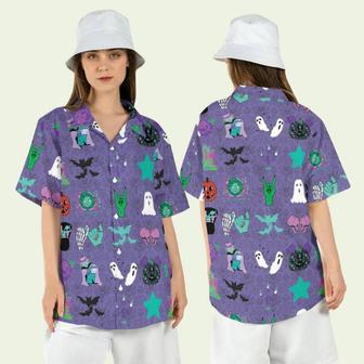 Haunted Mansion Halloween Hitchhiking Ghosts Foolish Mortals Hawaiian Shirt | Newhawaiianshirts AU