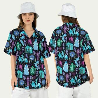 Haunted Mansion Hitchhiking Ghosts Hawaiian Shirt | Newhawaiianshirts AU