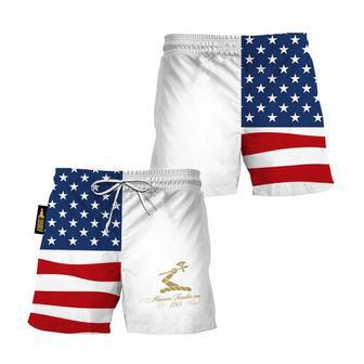 Hennessy American Flag Swim Trunks | Newhawaiianshirts CA