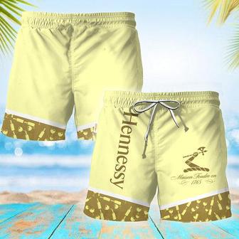 Hennessy Bottle Pattern Swim Trunks | Newhawaiianshirts AU