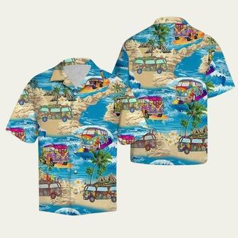 Hippie Bus Summer Vacation Hawaiian Shirt | Newhawaiianshirts UK