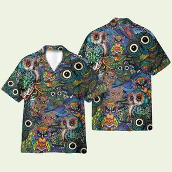 Hippie Owls Peace Life Hawaiian Shirt | Newhawaiianshirts UK