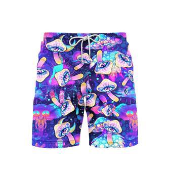 Hippie Psychedelic Trippy Colorful Beach Shorts For Men | Newhawaiianshirts DE