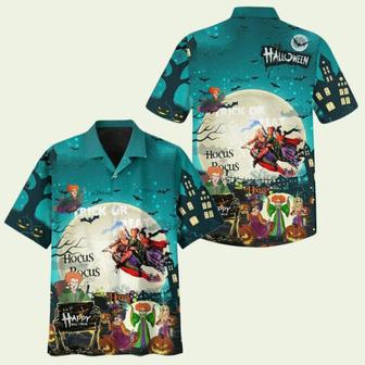 Hocus Pocus Halloween Night Hawaiian Shirt | Newhawaiianshirts UK