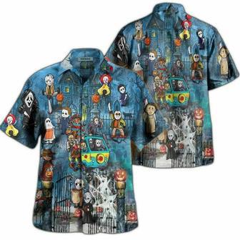 Horror Characters Halloween In Scoobydoo Hawaiian Shirt | Newhawaiianshirts