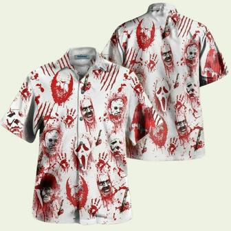 Horror Movie Characters Bloody Hawaiian Shirt | Newhawaiianshirts AU