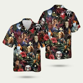 Horror Movie Characters Michael Myers Hawaiian Shirt | Newhawaiianshirts AU