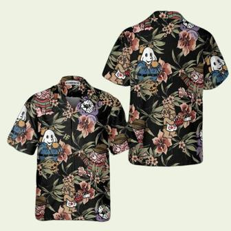 Horror Movie Characters Scare Dogs Halloween Hawaiian Shirt | Newhawaiianshirts UK