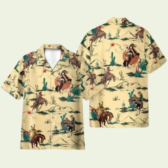 Horse Cowboy In Desert Hawaiian Shirt | Newhawaiianshirts UK