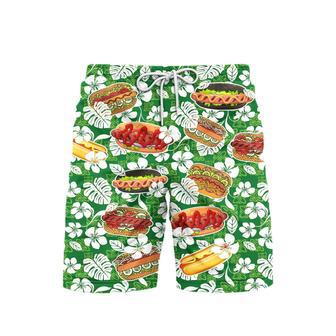 Hot Dog Tropical Beach Shorts For Men | Newhawaiianshirts DE