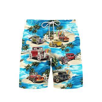 Hot Rod Beach Shorts For Men | Newhawaiianshirts AU