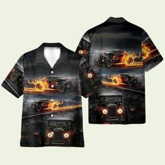 Hot Rod Car Flame Hawaiian Shirt | Newhawaiianshirts DE