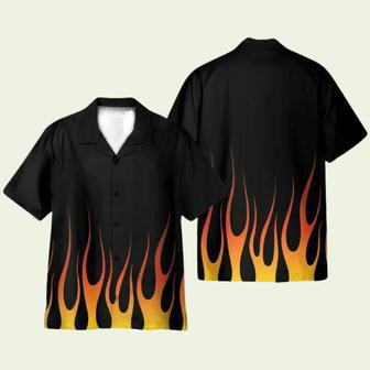 Hot Rod Flame Stencils Cosplay Costume Hawaiian Shirt | Newhawaiianshirts UK