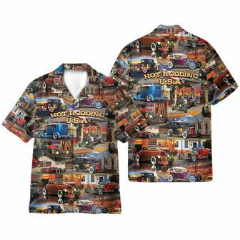 Hot Rodding Usa Car Hawaiian Shirt | Newhawaiianshirts DE