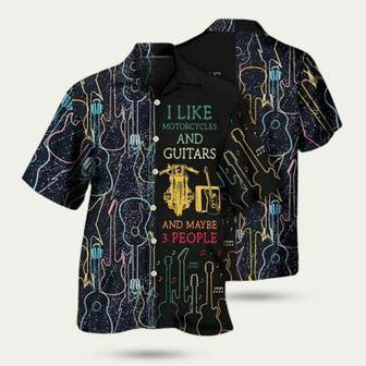 I Like Motorcycle And Guitar Summer Hawaiian Shirt | Newhawaiianshirts UK