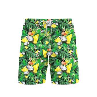 I'm Flocking Retired Flamingo Tropical Beach Shorts For Men | Newhawaiianshirts