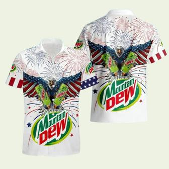 Independence Day Mountain Dew Usa Flag Hawaiian Shirt | Newhawaiianshirts AU