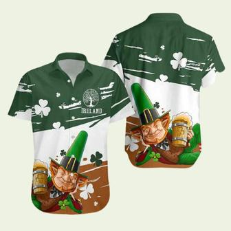 Irish St Patricks Day Green Hat And Shamrock 1 Hawaiian Shirt | Newhawaiianshirts UK