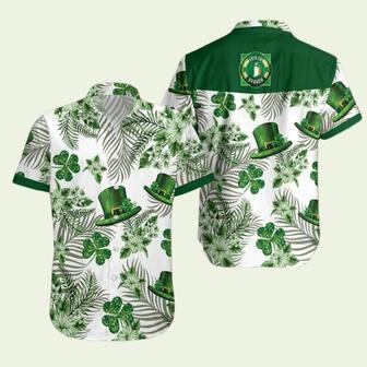 Irish St Patricks Day Green Hat And Shamrock Hawaiian Shirt | Newhawaiianshirts UK