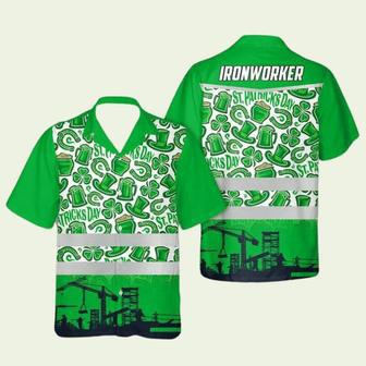 Irish St Patricks Day Ironworker Hawaiian Shirt | Newhawaiianshirts DE