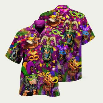 Its Mardi Gras Yall Dachshund Hawaiian Shirt | Newhawaiianshirts DE