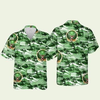 Jagermeister Sea Island Pattern Hawaiian Shirt | Newhawaiianshirts DE