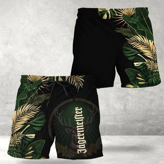 Jagermeister Tropical Kentia Palm Swim Trunks | Newhawaiianshirts AU