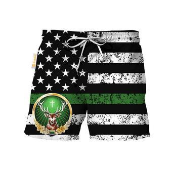 Jagermeister USA Flag Swim Trunks | Newhawaiianshirts AU