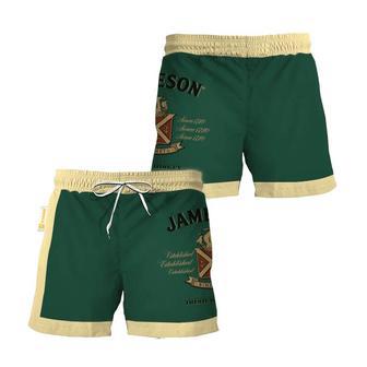 Jameson Green Beige Basic Swim Trunks | Newhawaiianshirts