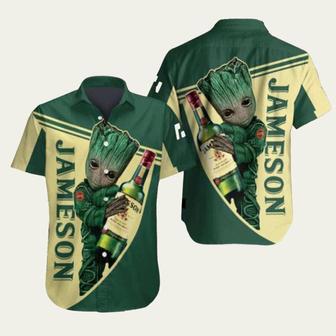 Jameson Irish Whiskey Baby Groot Hawaiian Shirt | Newhawaiianshirts UK