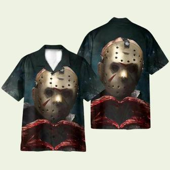 Jason Loves You Horror Movie Cosplay Costume Hawaiian Shirt | Newhawaiianshirts