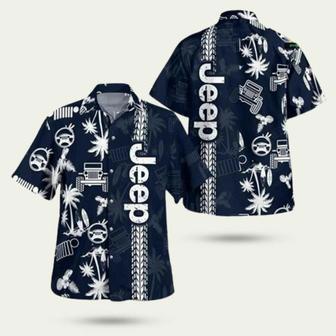 Jeep Black And White Hawaiian Shirt | Newhawaiianshirts CA