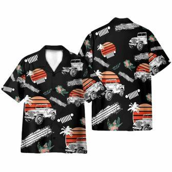 Jeep Car Retro Vintage Tropical Hawaiian Shirt | Newhawaiianshirts