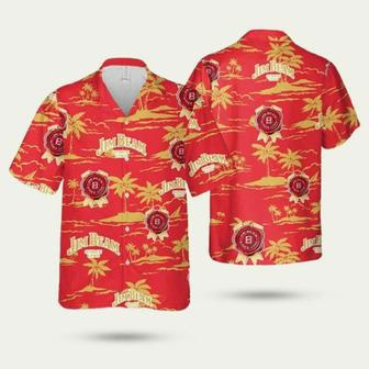 Jim Beam Island Palm Leaves Hawaiian Shirt | Newhawaiianshirts