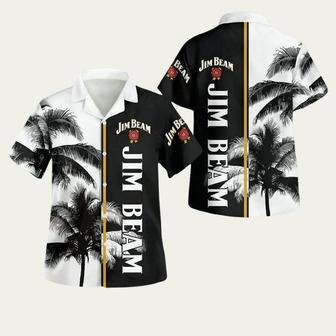 Jim Beam Palm Tree Button Hawaiian Shirt | Newhawaiianshirts CA