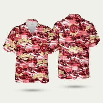 Jim Beam Sea Island Pattern Hawaiian Shirt | Newhawaiianshirts CA