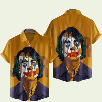 Joker Sadness Portrait Horror Movie Halloween Hawaiian Shirt | Newhawaiianshirts UK