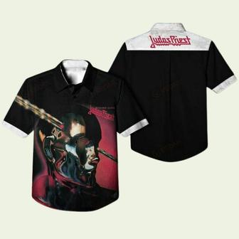 Judas Priest Band Stained Class Black Hawaiian Shirt | Newhawaiianshirts CA